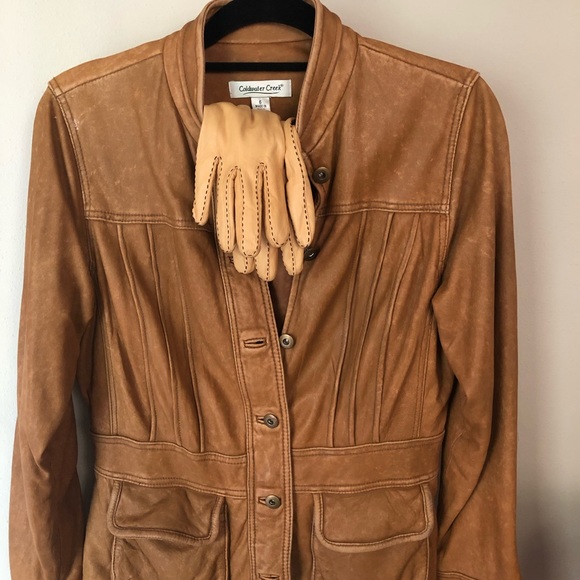 Leather , buttery soft jacket. COLDWATER Creek . - Picture 9 of 15